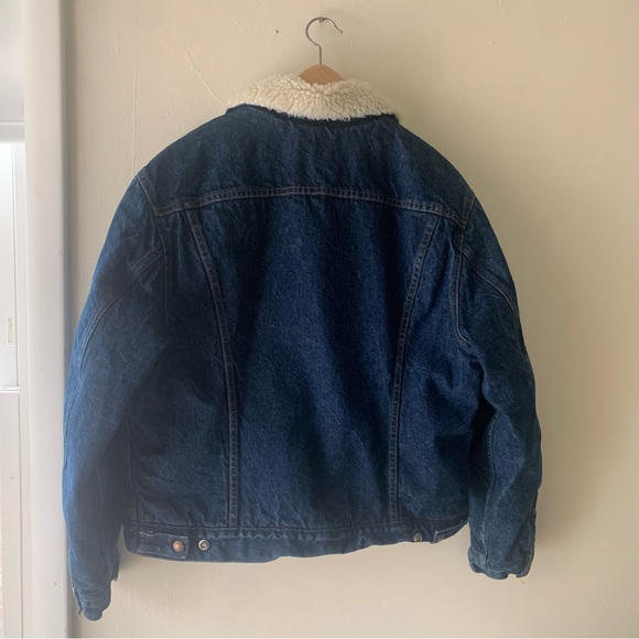 70’s Levi’s Denim Sherpa Jacket VINTAGE - Picture 3 of 9